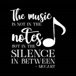 Moved by Music black II-Mozart | Obraz na stenu