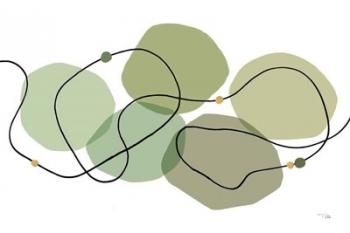 Sinuous Trajectory green I | Obraz na stenu