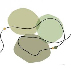 Sinuous Trajectory green II | Obraz na stenu