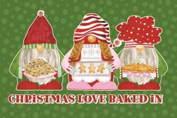 Christmas Bakers I on Green | Obraz na stenu