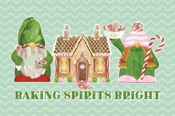 Christmas Bakers II on Mint | Obraz na stenu