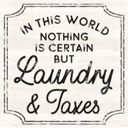 Laundry Art III-Laundry & Taxes | Obraz na stenu