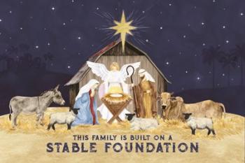 Come Let Us Adore Him Landscape I-Stable Foundation | Obraz na stenu