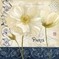 Paris Poppies Blue Trim I | Obraz na stenu