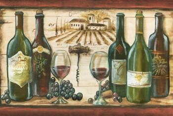 Wooden Wine Landscape | Obraz na stenu
