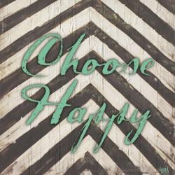 Chevron Sentiments Teal II | Obraz na stenu