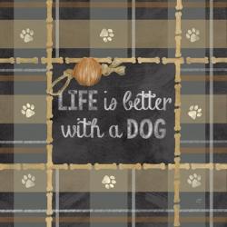 Dog Sentiment Plaid II | Obraz na stenu