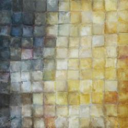 Yellow Gray Mosaics I | Obraz na stenu