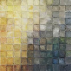 Yellow Gray Mosaics II | Obraz na stenu