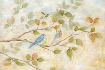 Blue Birds Branch | Obraz na stenu