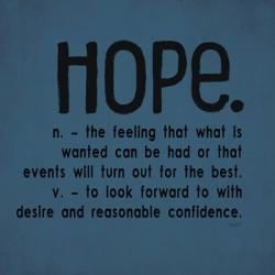 Definitions-Hope III | Obraz na stenu