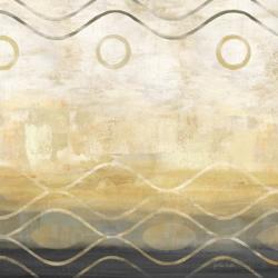 Abstract Waves Black/Gold II | Obraz na stenu