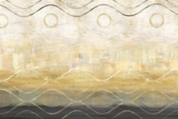 Abstract Waves Black/Gold | Obraz na stenu