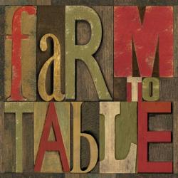 Printers Block Farm To Table I | Obraz na stenu