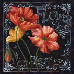 Flowers in Bloom Chalkboard I | Obraz na stenu