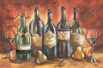 Red and Gold Wine Landscape | Obraz na stenu