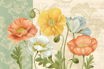 Pastel Poppies Multi Landscape | Obraz na stenu