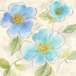 Blue Poppy Garden I | Obraz na stenu