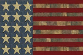 Patriotic Printer Block Flag | Obraz na stenu