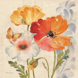 Watercolor Poppies Multi II | Obraz na stenu