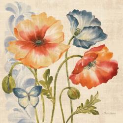 Watercolor Poppies Multi I | Obraz na stenu