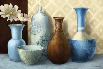 Soft Blue Vase | Obraz na stenu