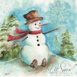 Watercolor Snowmen I | Obraz na stenu