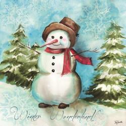 Watercolor Snowmen II | Obraz na stenu