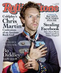 Chris Martin, 2008 Rolling Stone Cover | Obraz na stenu
