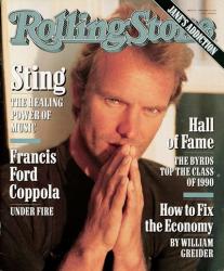 Sting, 1991 Rolling Stone Cover | Obraz na stenu