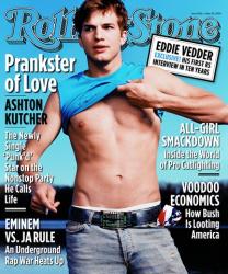 Ashton Kutcher, 2003 Rolling Stone Cover | Obraz na stenu