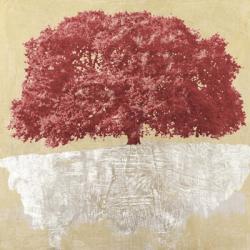 Red Tree on Gold | Obraz na stenu