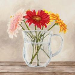 Fleurs et Vases Jaune I | Obraz na stenu