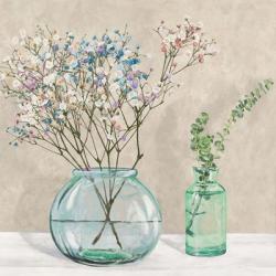 Floral Setting with Glass Vases I | Obraz na stenu