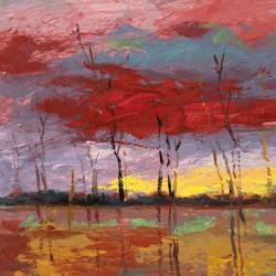 Tramonto sul Bosco I | Obraz na stenu