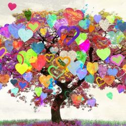 Tree of Love (detail) | Obraz na stenu
