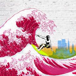 Surfin' NYC (detail) | Obraz na stenu