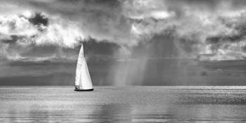 Sailing on a Silver Sea (BW) | Obraz na stenu