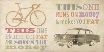 Bike vs Car | Obraz na stenu