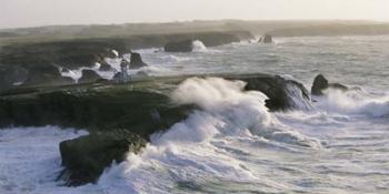 Phare des Poulains lors d'une Tempete | Obraz na stenu