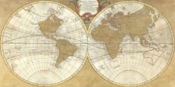 Gilded World Hemispheres I | Obraz na stenu