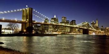 Panoramic View of Lower Manhattan at dusk, NYC | Obraz na stenu