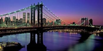 Manhattan Bridge and Skyline | Obraz na stenu