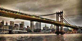 Manhattan Bridge and New York City Skyline, NYC | Obraz na stenu