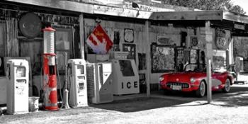 Vintage Gas Station on Route 66 | Obraz na stenu