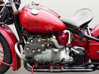 Vintage American Motorbike (detail) | Obraz na stenu
