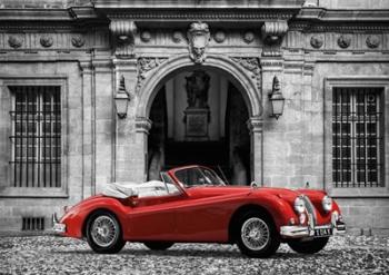 Luxury Car in front of Classic Palace | Obraz na stenu