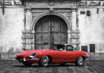 Roadster in front of Classic Palace | Obraz na stenu