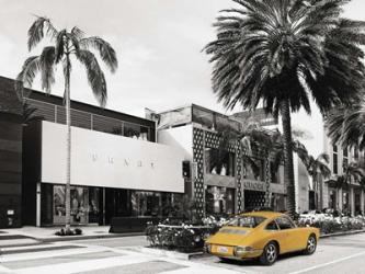 Rodeo Drive, Beverly Hills, California (BW) | Obraz na stenu