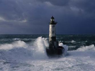 Phare d' Ar-Men, Bretagne | Obraz na stenu